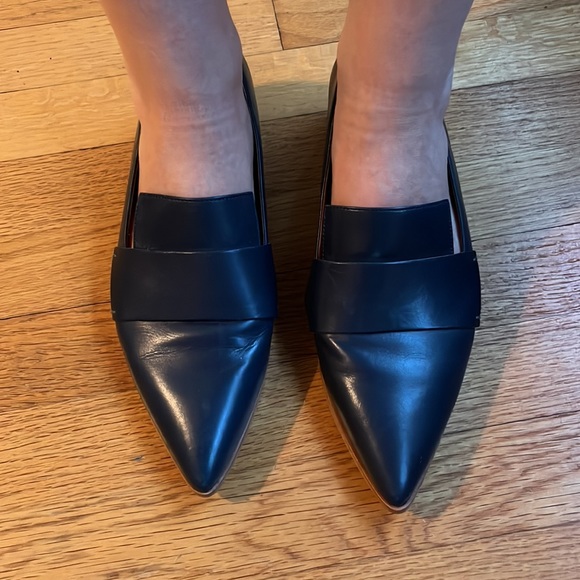 Sarto Blue Pointy Tip Shoes - Picture 5 of 8